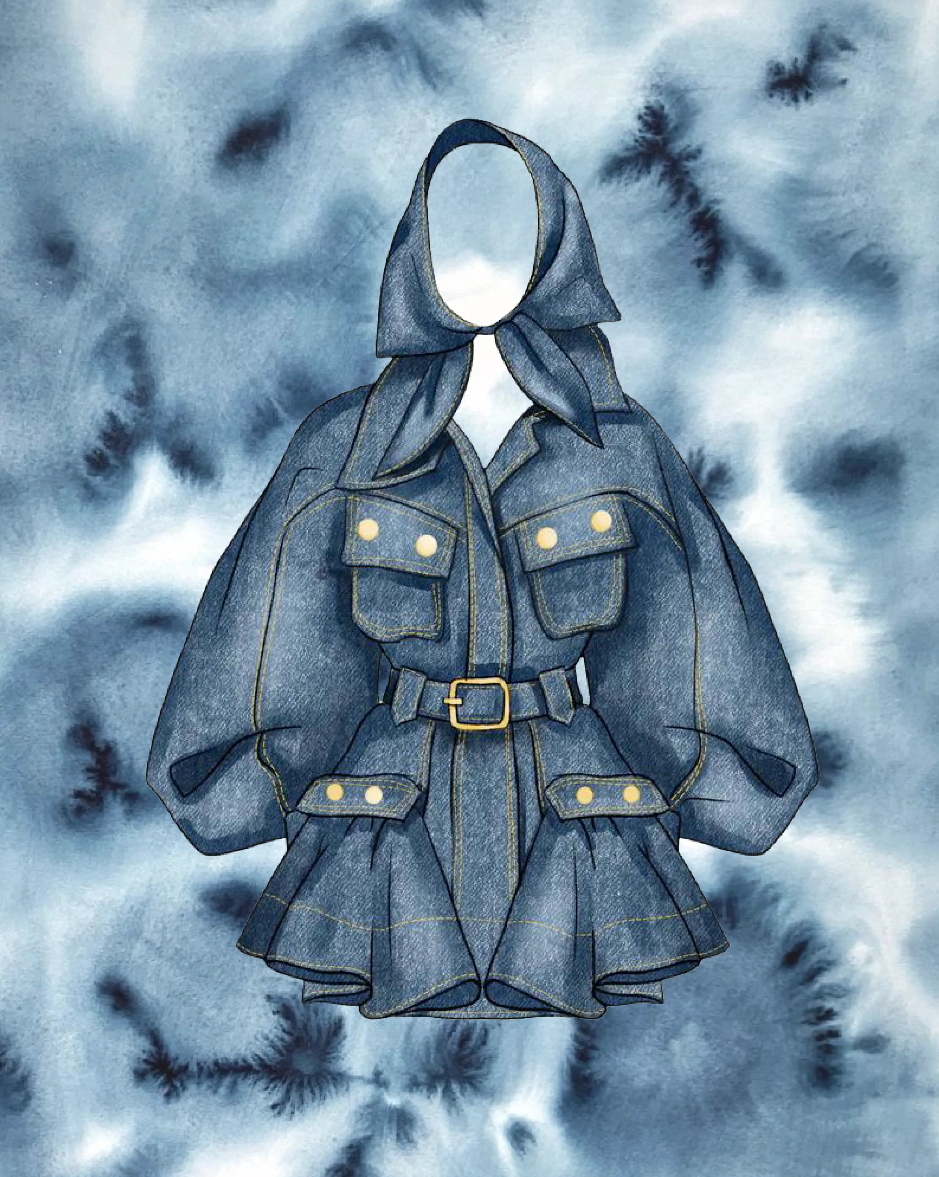20 Procreate detail brushes for stitches, zippers and buckles on technical drawings