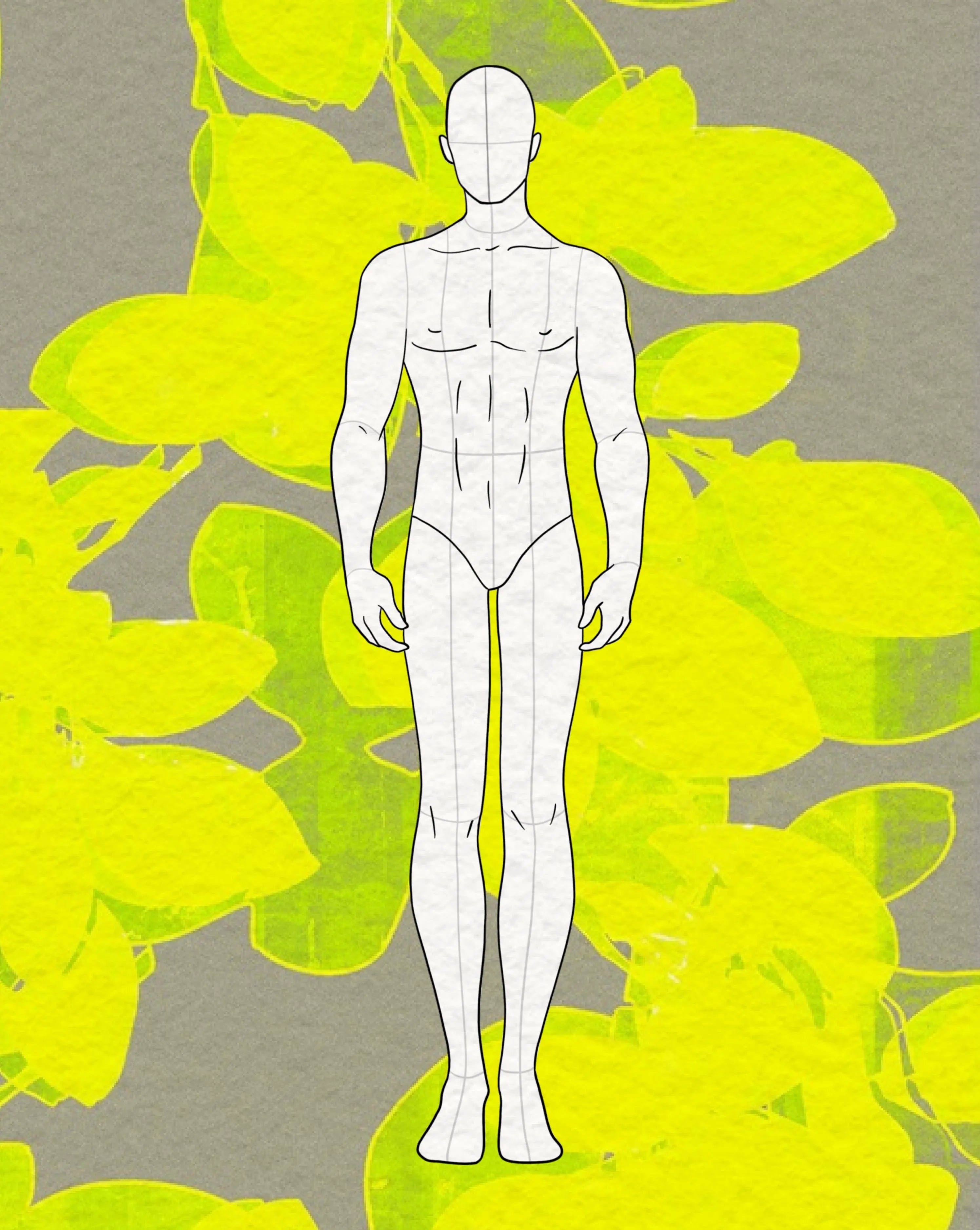 8 body mannequin tech poses for proportioned fashion technical drawing