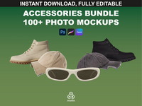 Instant download Sweatshirt Photo Mockups by FUPstudio, 100 photoreal PNG sweatshirt mockups, editable in Photoshop, Procreate, Canva, clean product visuals.
