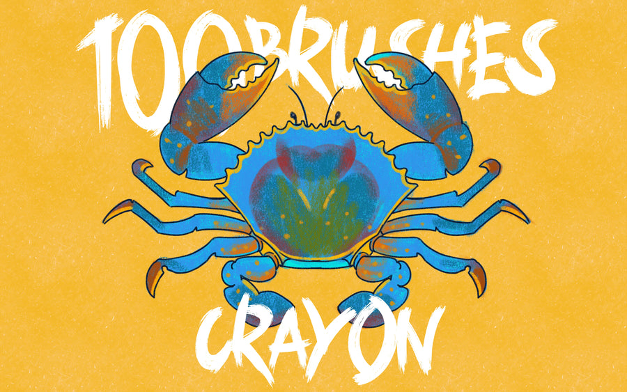 Crayon Procreate Brushes – 100 Realistic Brushes & Textures