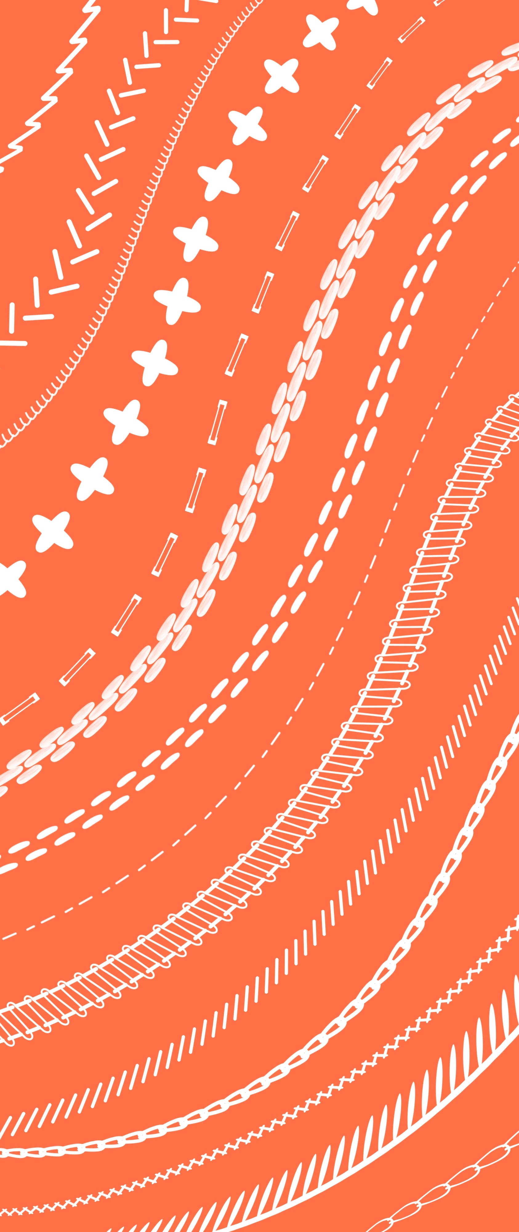 Stitch brushes for Procreate fashion sketches, running, cross, zigzag and blanket stitches from FUPstudio Details Bundle