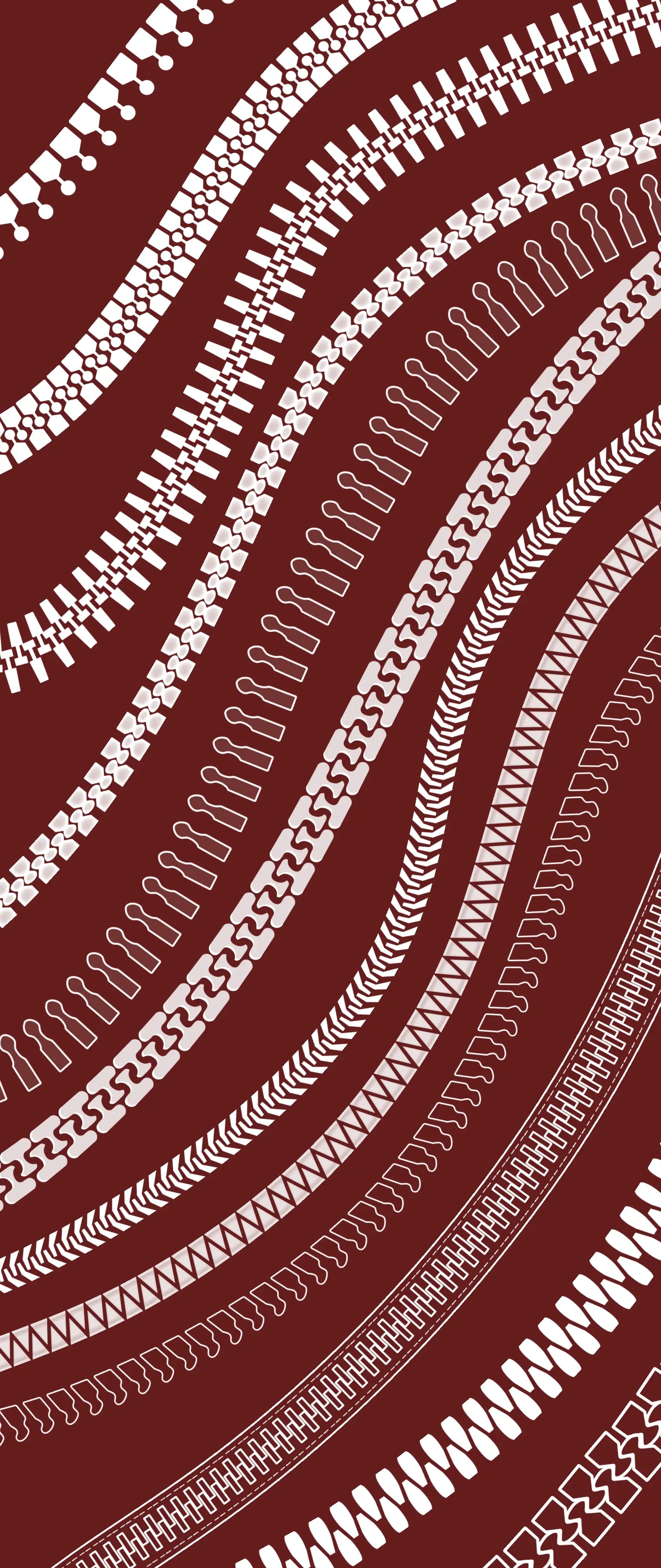 Zipper brushes for Procreate fashion sketches, teeth, sliders and pull tabs from FUPstudio Details Bundle