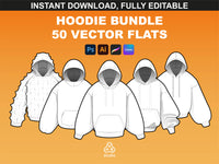 Inside FUPstudio's Hoodie Mockups Bundle – various hoodie templates and knitting textures for fashion designers.