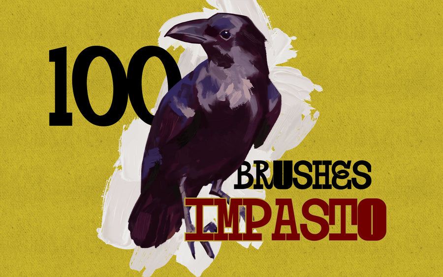 Impasto Procreate Brushes – 100 Realistic Paint Brushes