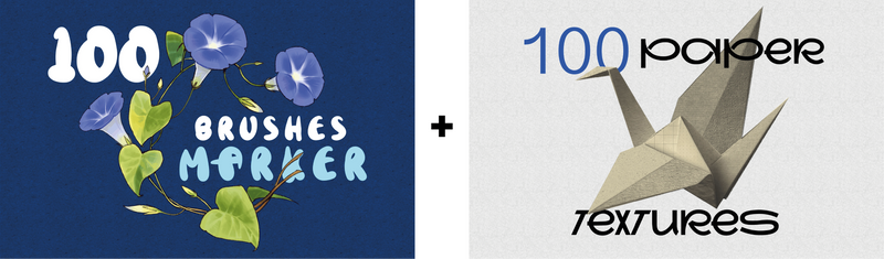 Marker + Paper Textures Bundle