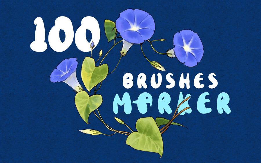 Marker Procreate Brushes – 100 Alcohol Marker Brushes