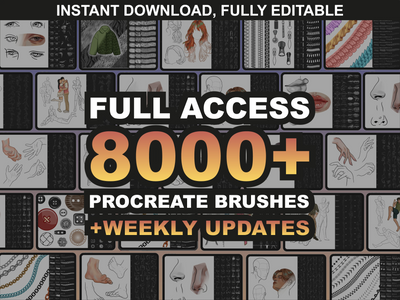 Procreate Brushes Full Access Bundle - 8000+ Procreate Brushes