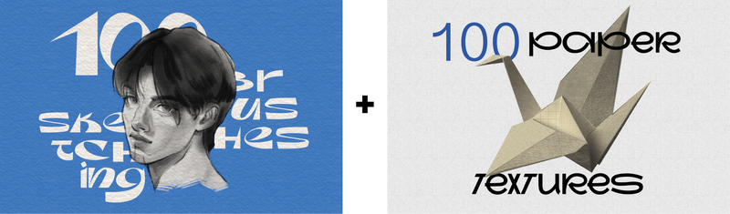 Sketching + Paper Textures Bundle