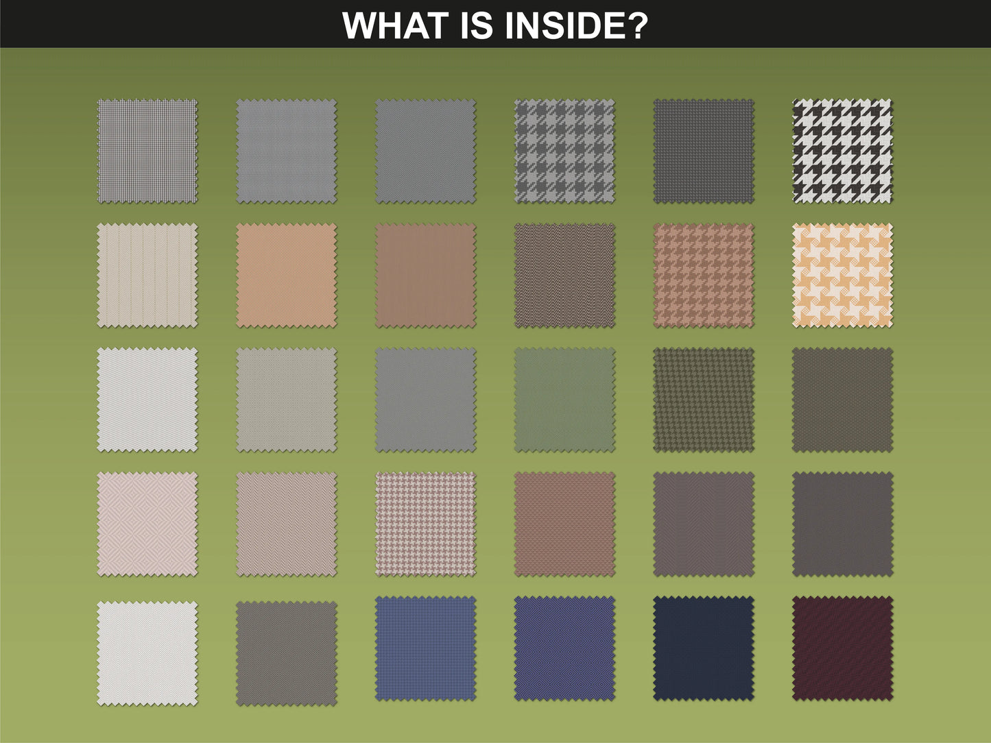 Preview of twill fabric swatches in the FUPstudio Twill Pattern Bundle for textile designers.