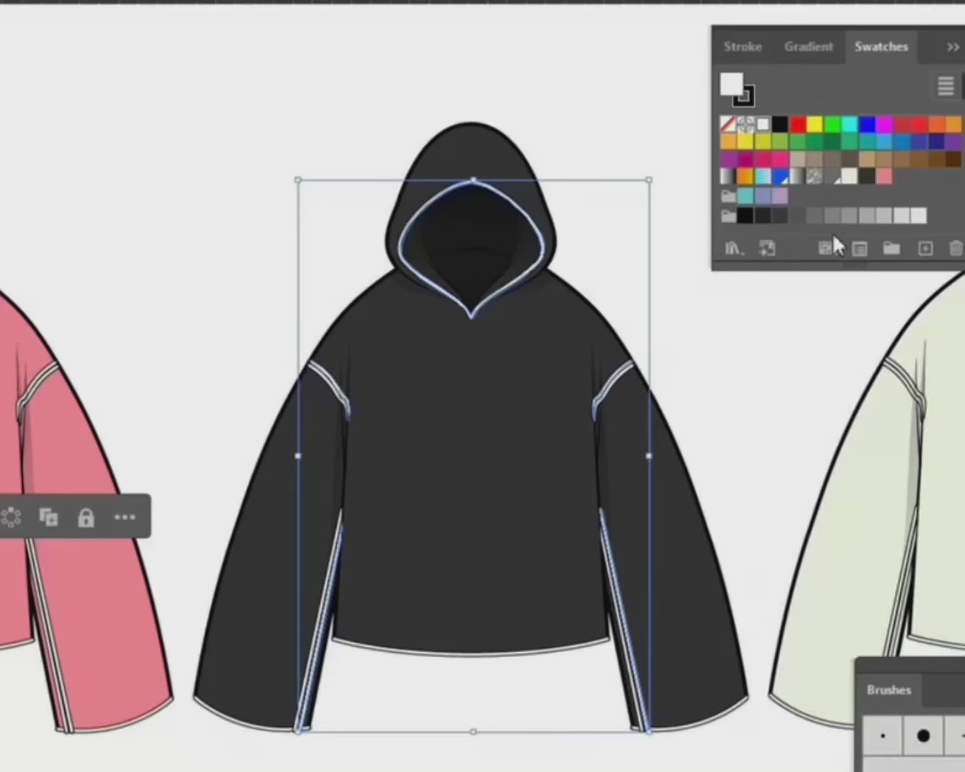 FUPstudio Hoodie Mockups Bundle video preview showcasing hoodie vector mockups and customization.