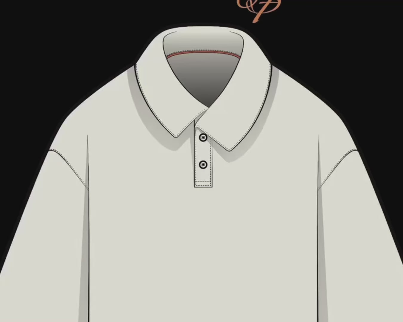 FUPstudio polo vector mockups edited in Adobe Illustrator and Procreate for fashion designers.