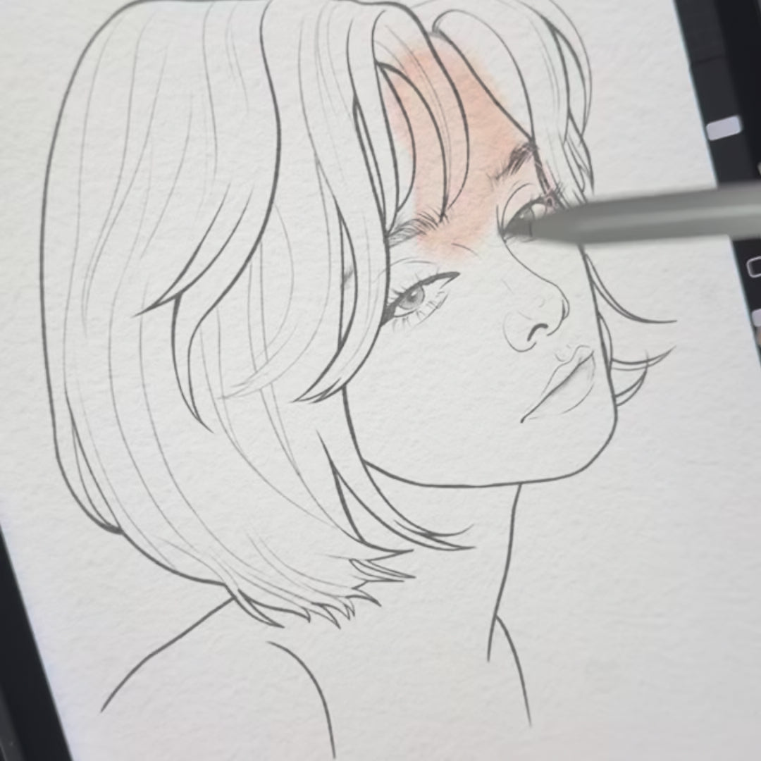 How to use Procreate Watercolor Brushes and Textures in digital illustrations – FUPstudio