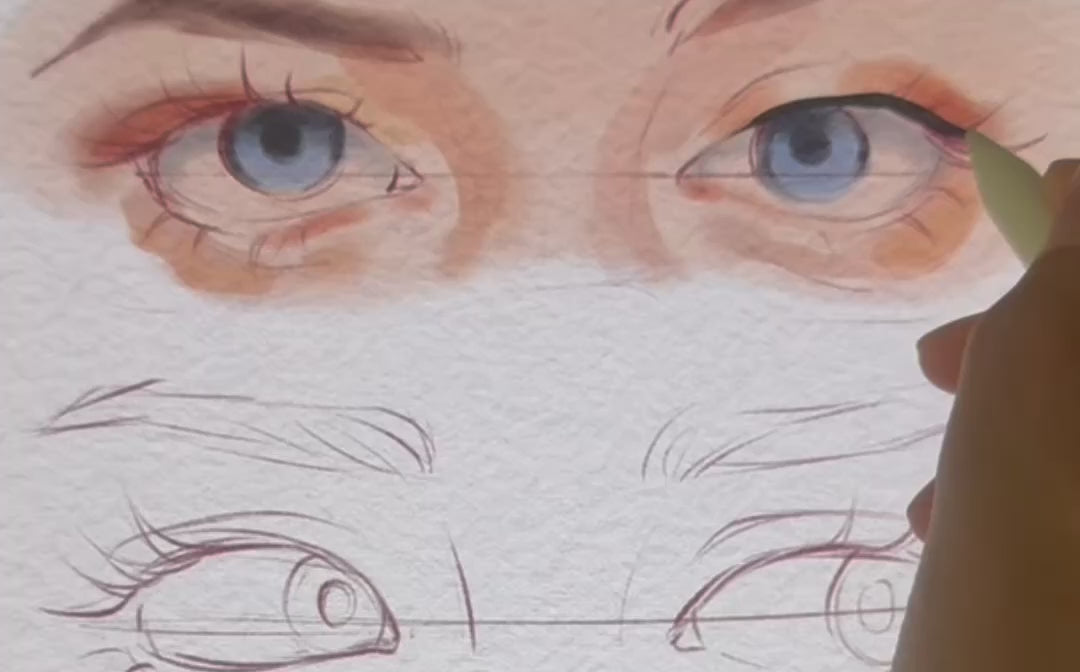 Drawing Procreate Brushes by FUPstudio, fast demo of ink, markers, watercolor, gouache, and paper textures in Procreate