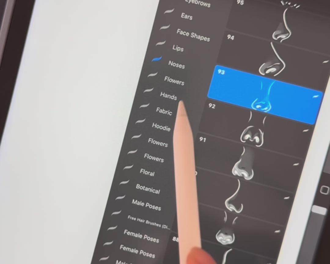 Portrait Bundle – 1400 Procreate Brushes & Stamps