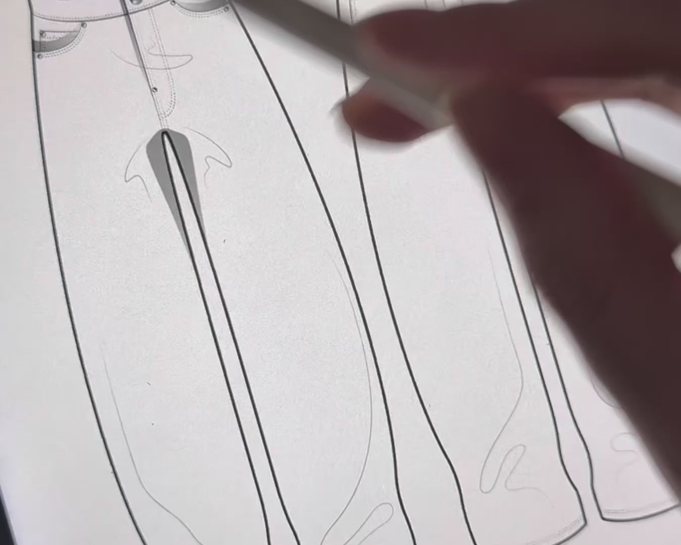 fupstudio denim pants mockups bundle video showing editable vector jeans in Adobe Illustrator workflow